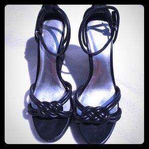 Authentic Signature black Coach Kinsey sandals